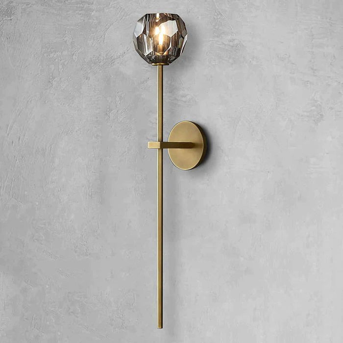 Kalle Smoke Crystal Grand Wall Sconce