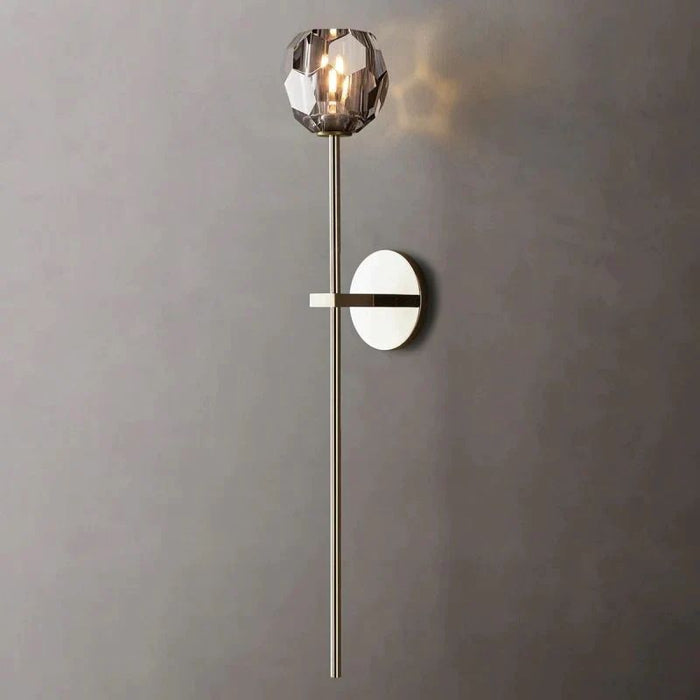 Kalle Smoke Crystal Grand Wall Sconce