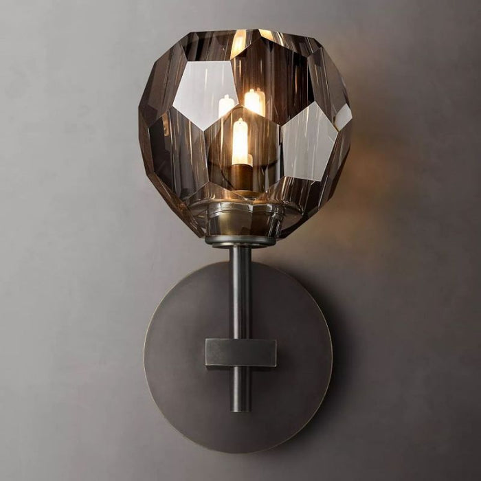 Kalle Smoke Glass Sconce