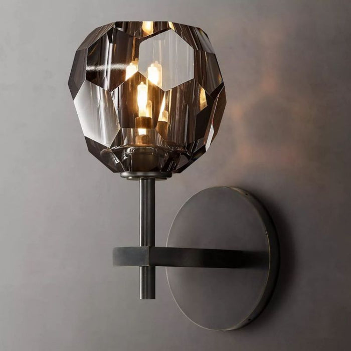 Kalle Smoke Glass Sconce