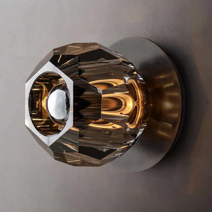 Kalle Smoke Glass Tiny Wall Sconce