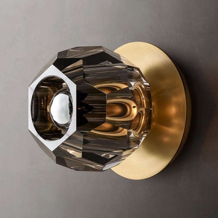 Kalle Smoke Glass Tiny Wall Sconce