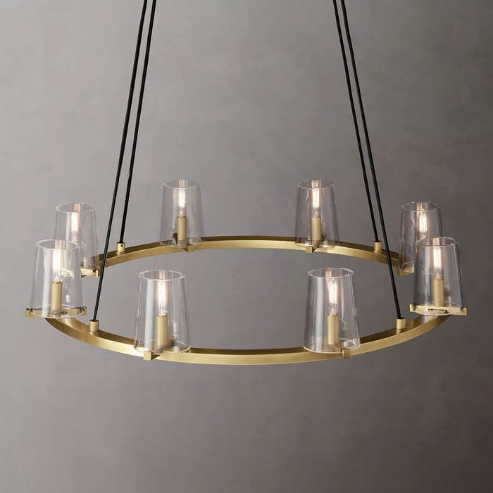 Sherui Series Round Glass Round Chandelier