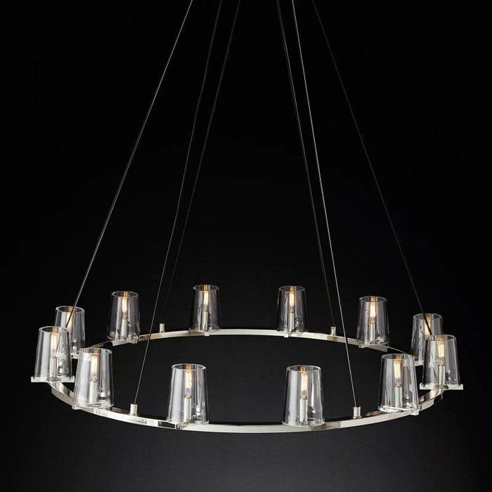 Sherui Series Round Glass Round Chandelier