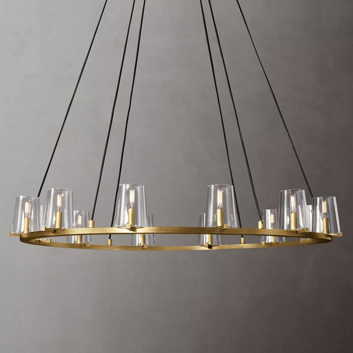 Sherui Series Round Glass Round Chandelier