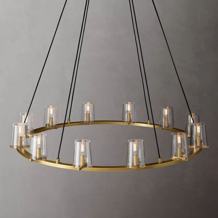 Sherui Series Round Glass Round Chandelier