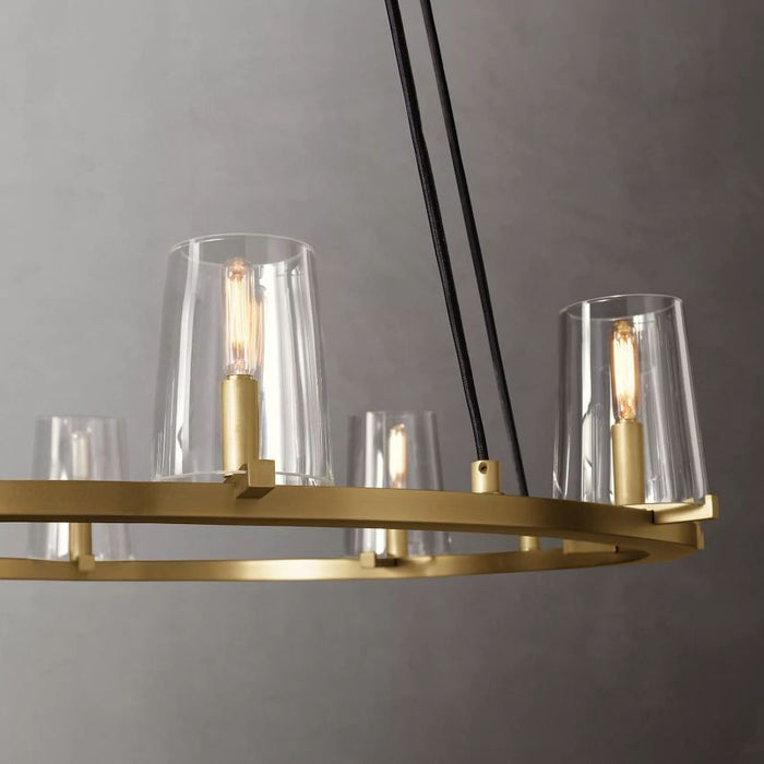 Sherui Series Round Glass Round Chandelier