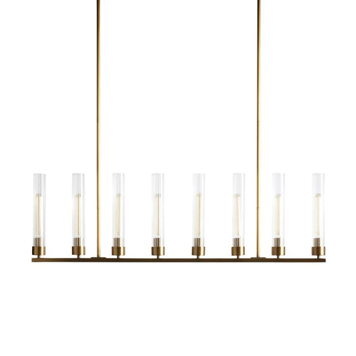 Chgakle Glass Linear Chandelier