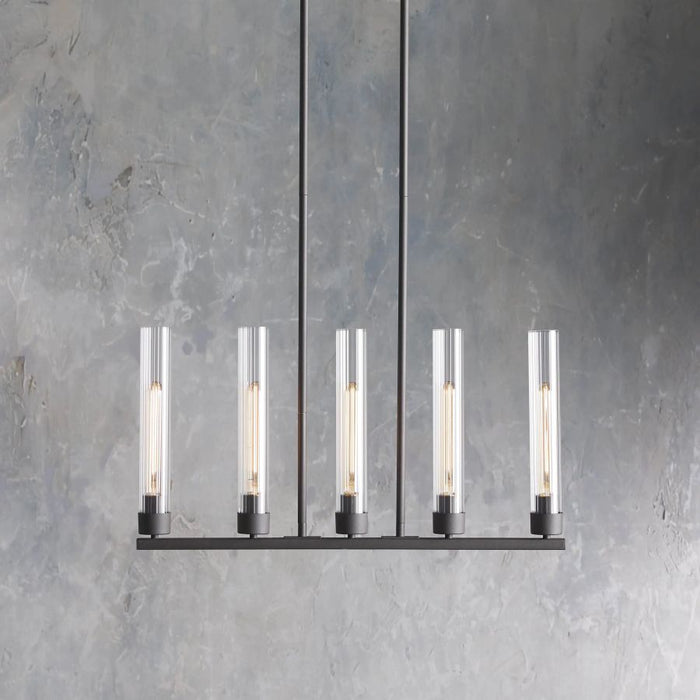 Chgakle Glass Linear Chandelier