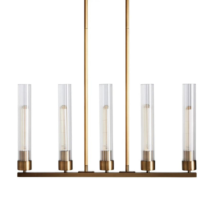 Chgakle Glass Linear Chandelier