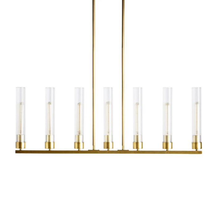 Chgakle Glass Linear Chandelier