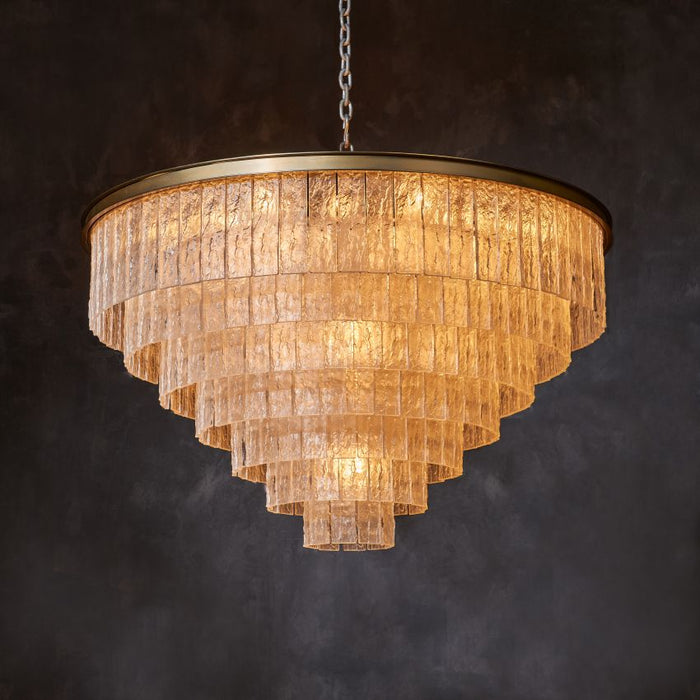 Delcea Glass Round Chandelier