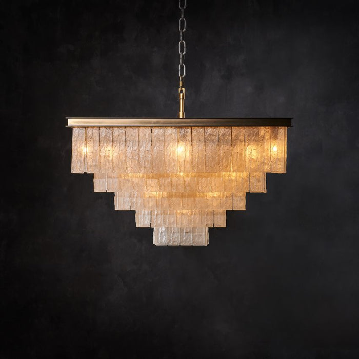 Delcea Glass Square Chandelier