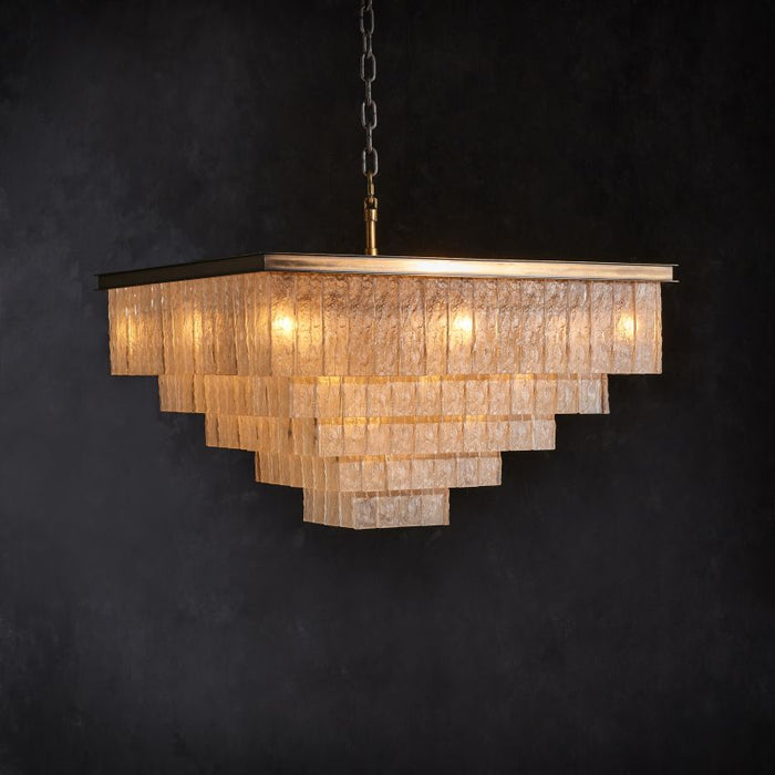 Delcea Glass Square Chandelier