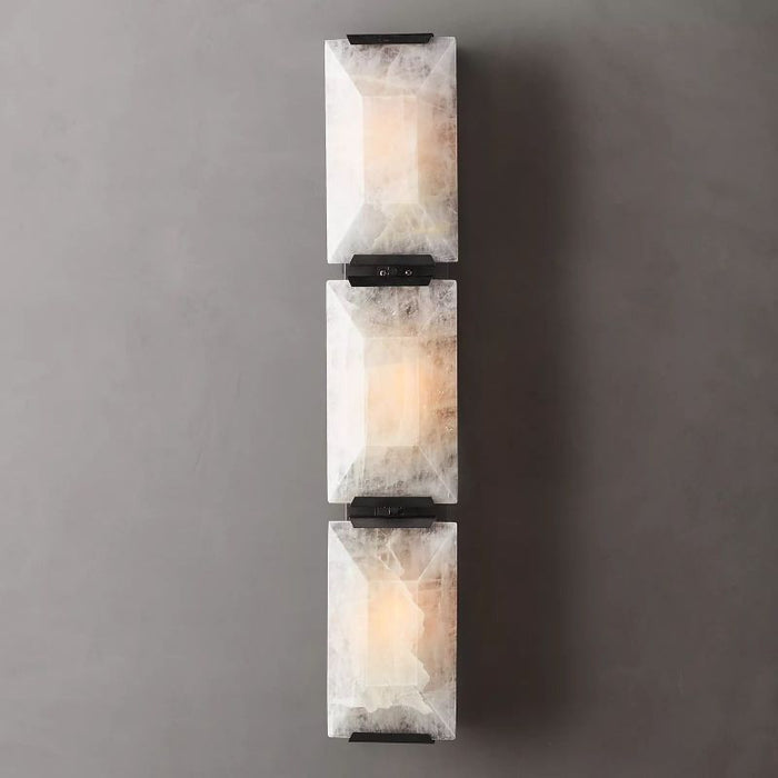 Hawsan Calcite Triple Sconce