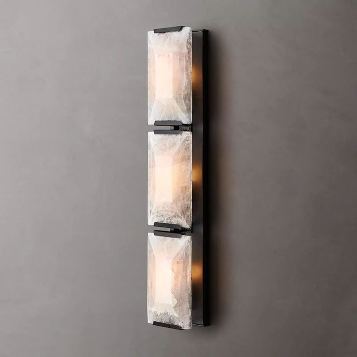 Hawsan Calcite Triple Sconce