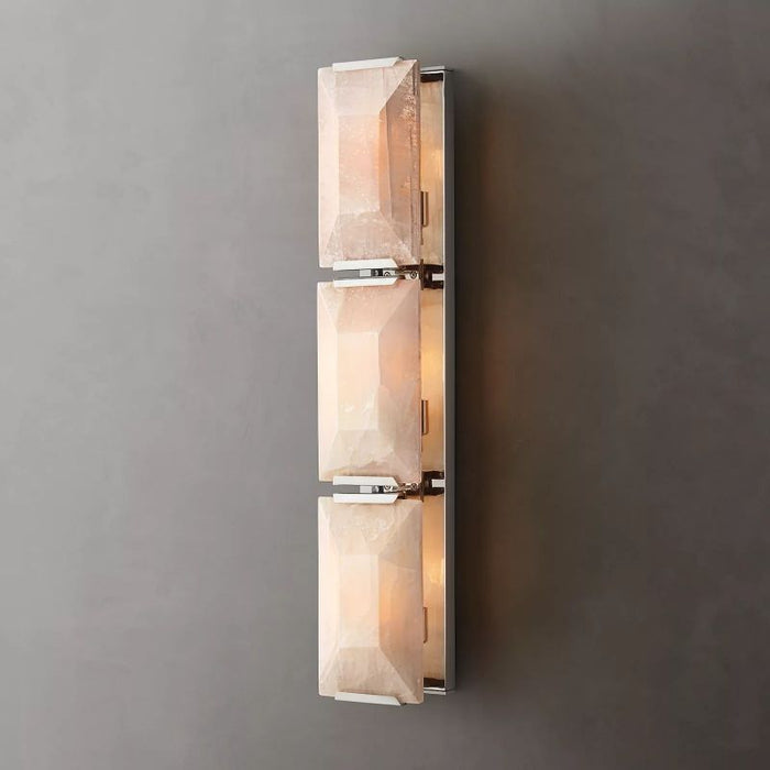 Hawsan Calcite Triple Sconce