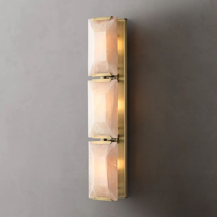 Hawsan Calcite Triple Sconce