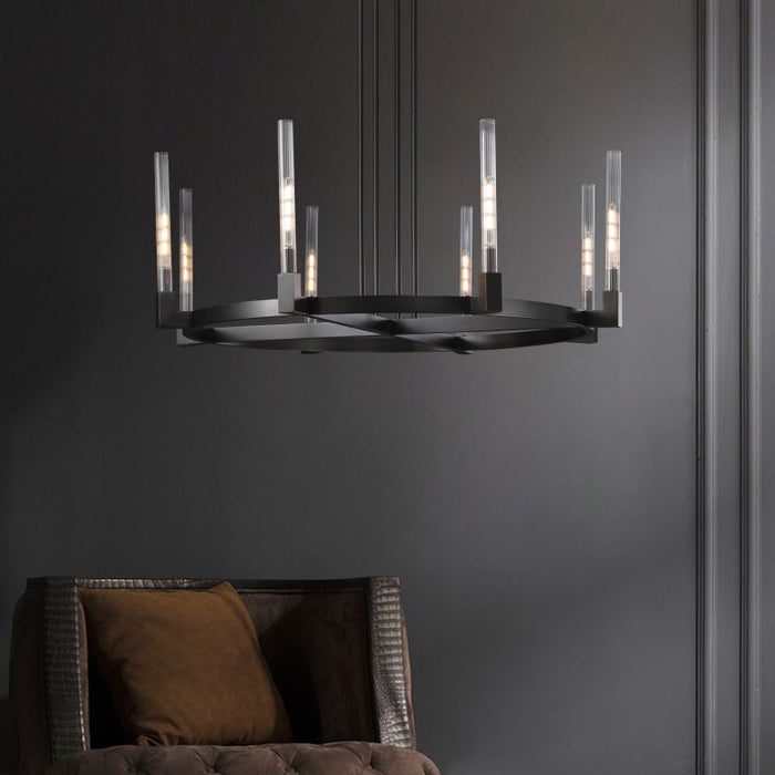 Candlestick Series Glass Chandelier