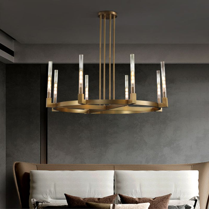 Candlestick Series Glass Chandelier