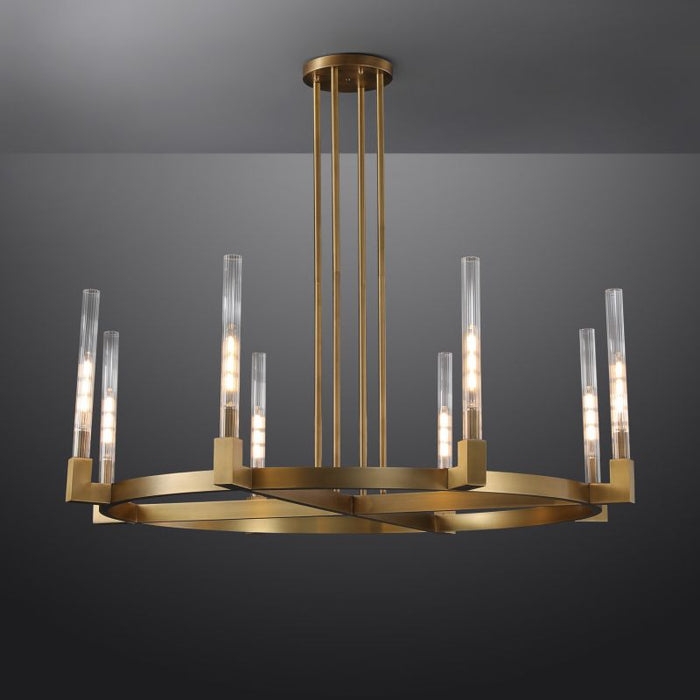 Candlestick Series Glass Chandelier