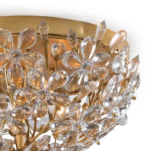 Ruisha Crystal Flush Mount for Bedroom