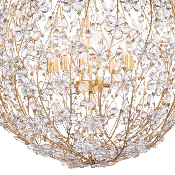 Ruisha 8 Lights Spherical Chandelier 30"D