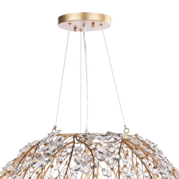 Ruisha 8 Lights Spherical Chandelier 30"D