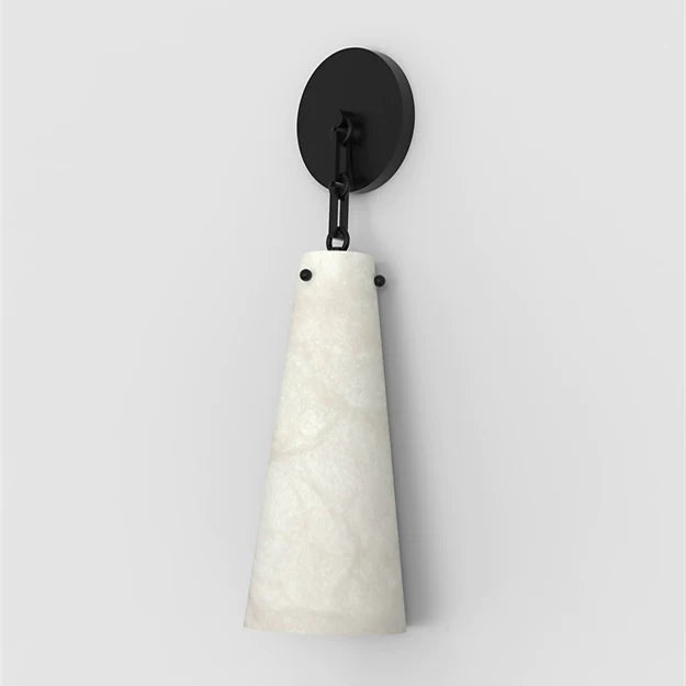 Steven Contemporary Alabaster Wall Sconce