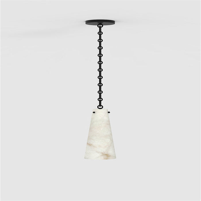 Steven Contemporary Unique Alabaster Pendant Light