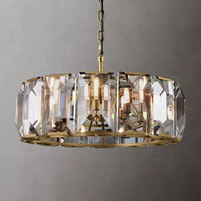 Hawsan Multicurve Crystal Round Chandelier 31“