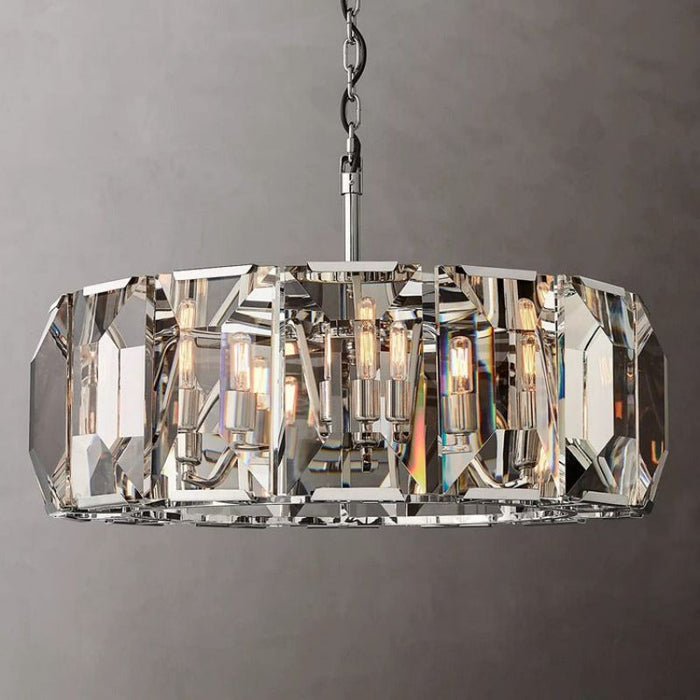 Hawsan Multicurve Crystal Round Chandelier 31“