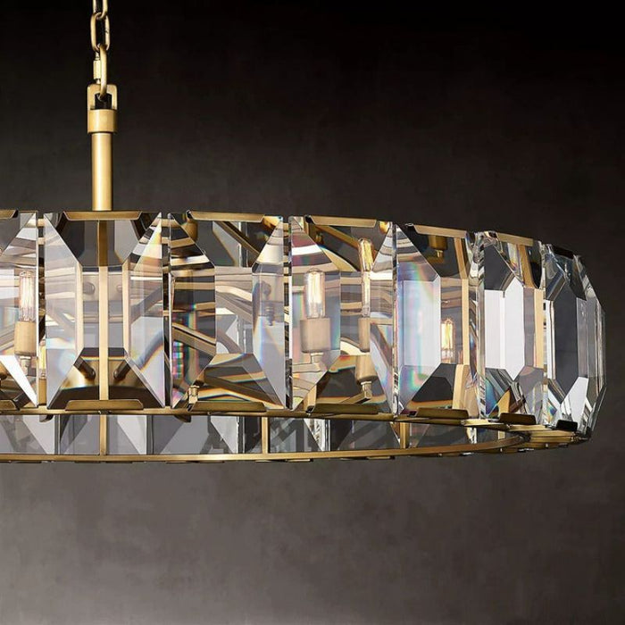 Hawsan Crystal Round Chandelier 43“