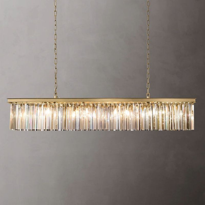 Zella Single Layer Rectangular Chandelier