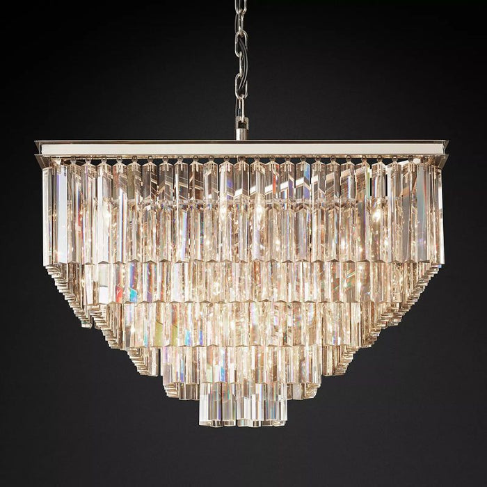 Zella Square Chandelier 34"