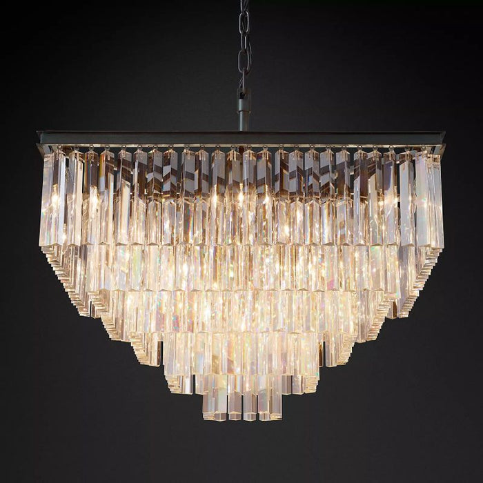 Zella Square Chandelier 34"