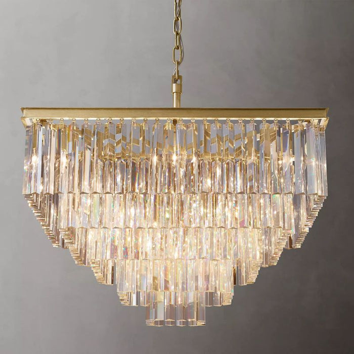 Zella Square Chandelier 34"