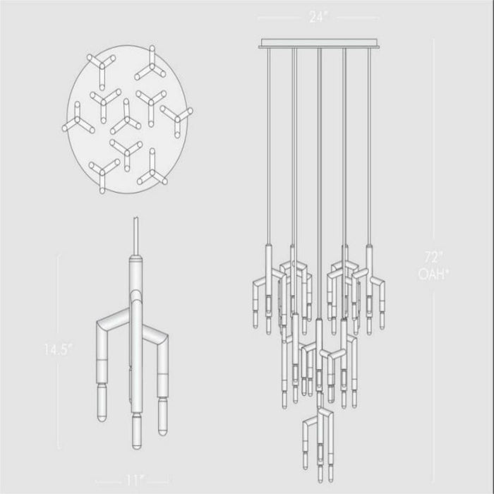 Florai 10 Light Cirular Chandelier