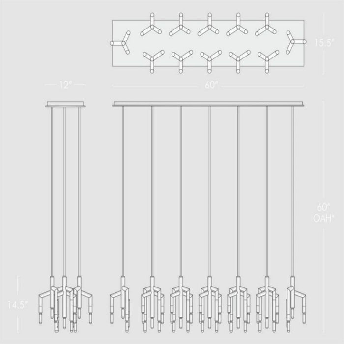 Florai Linear Chandelier