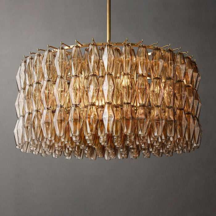 Rivelyn Crystal Round Chandelier 37"