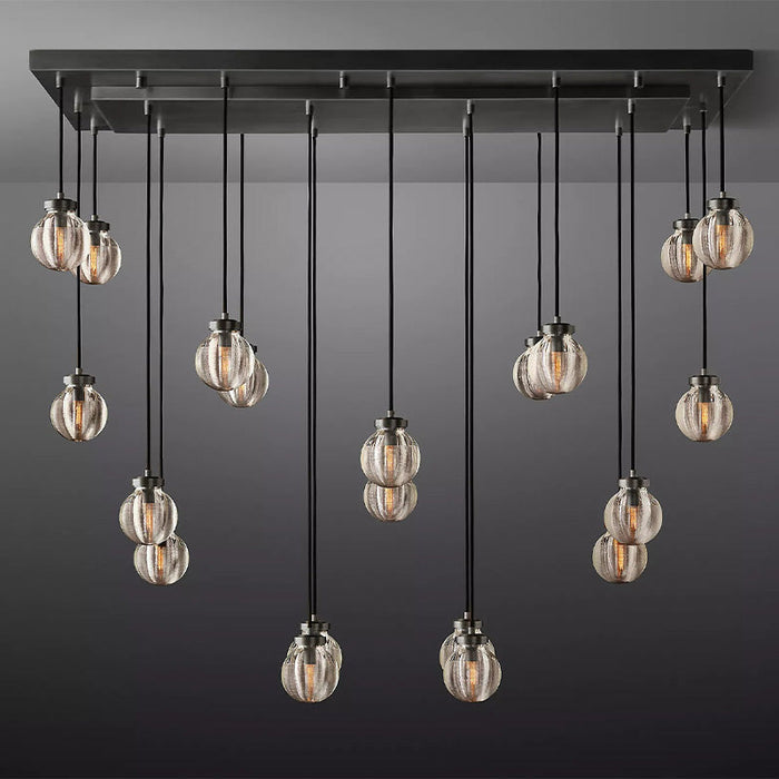 Tantasy Pearl Ball Linear Chandelier 54"