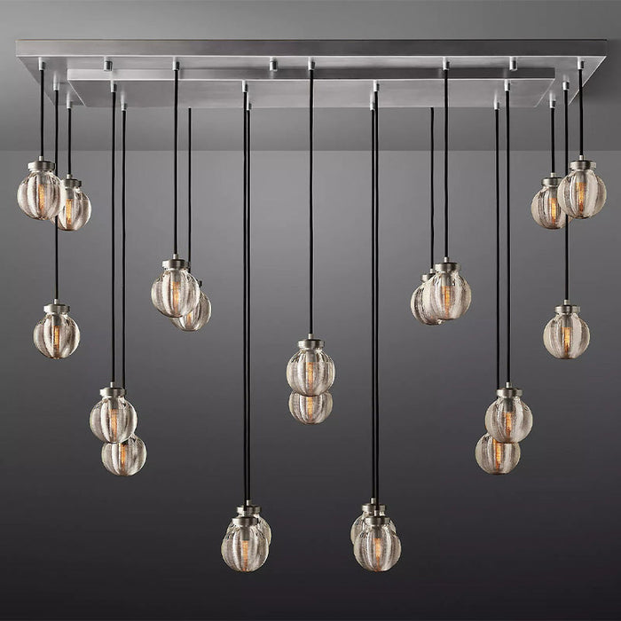 Tantasy Pearl Ball Linear Chandelier 54"