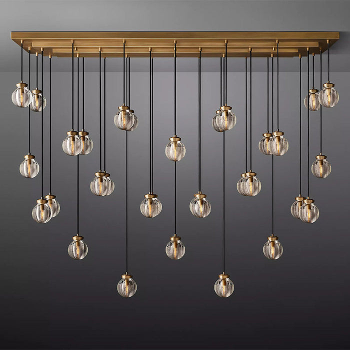 Tantasy Pearl Ball Linear Chandelier 72"