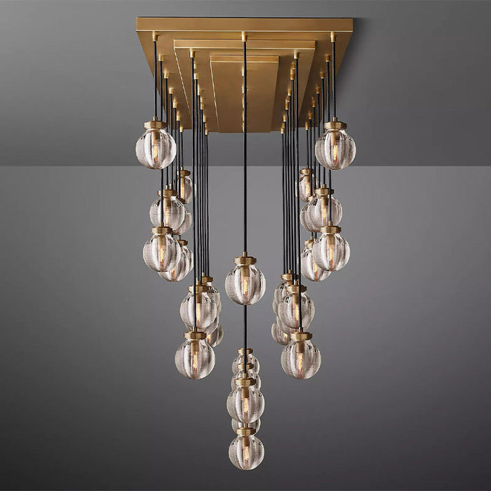 Tantasy Pearl Ball Linear Chandelier 72"