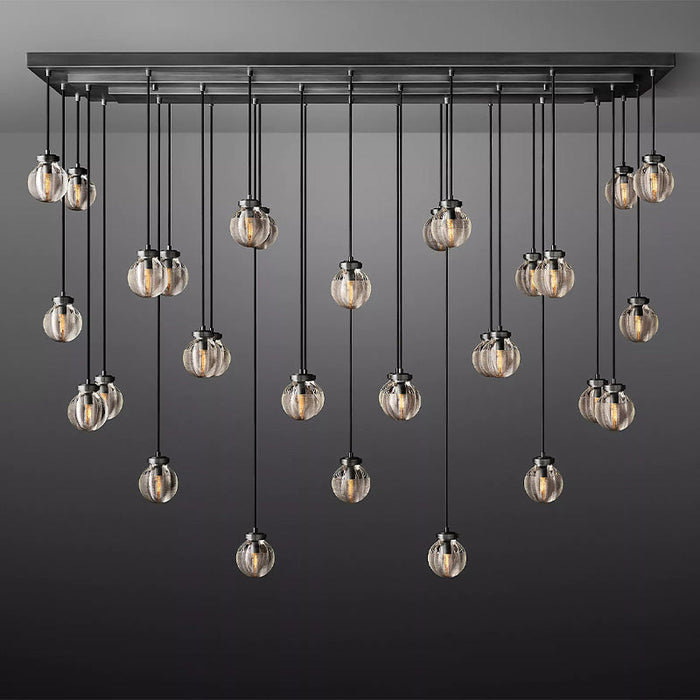 Tantasy Pearl Ball Linear Chandelier 72"