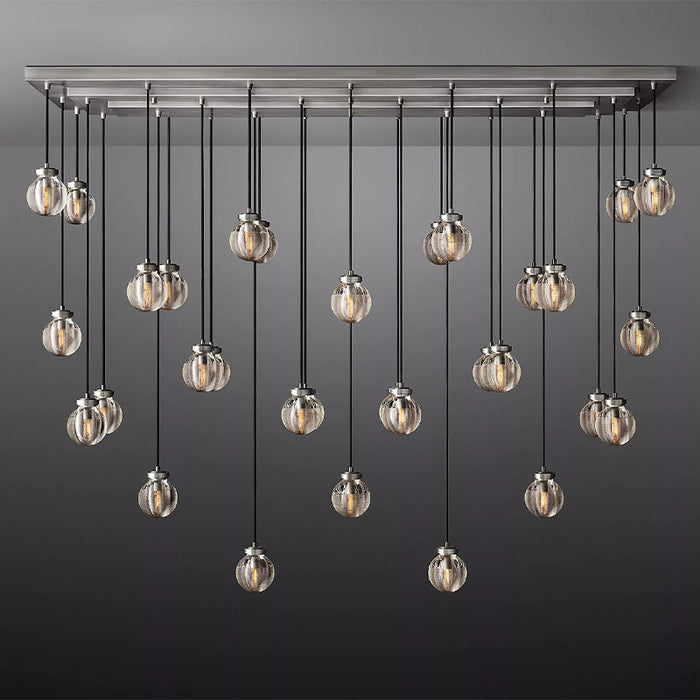 Tantasy Pearl Ball Linear Chandelier 72"