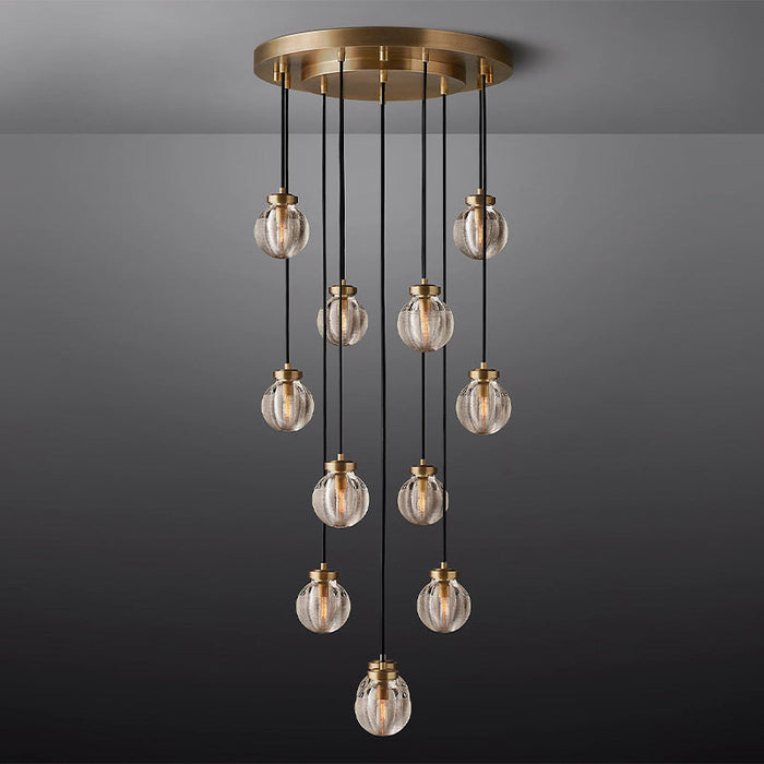 Tantasy Pearl Ball Round Chandelier 22"