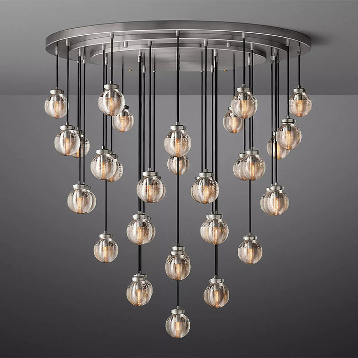 Tantasy Pearl Ball Round Chandelier 48"