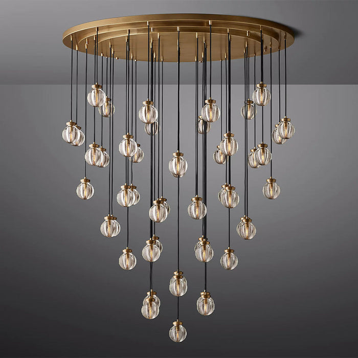 Tantasy Pearl Ball Round Chandelier 48"