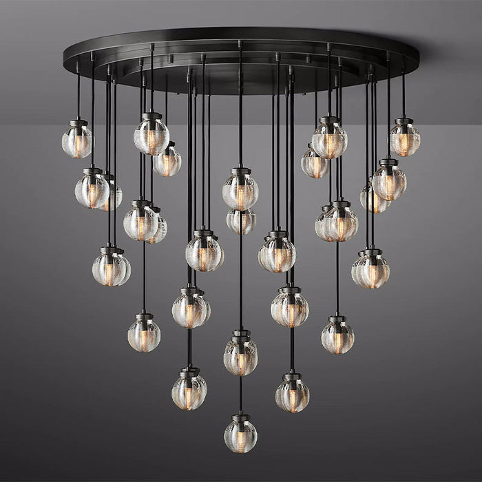 Tantasy Pearl Ball Round Chandelier 48"